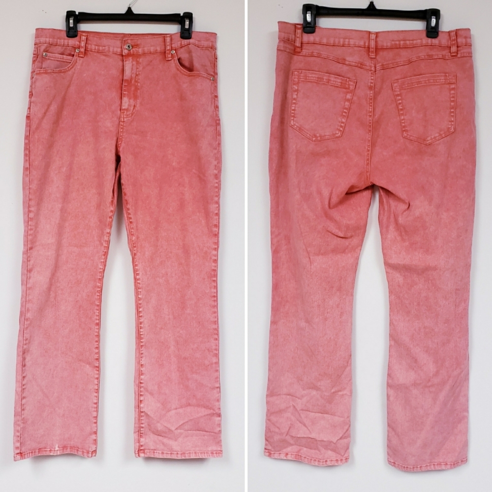 Diane Gilman Coral Boot Cut Jeans 16W